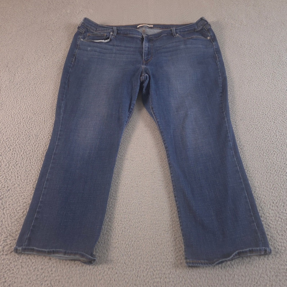 Levi's Jeans Womens 24W Blue 414 Classic Straight Leg Stretch Denim Pants Casual
